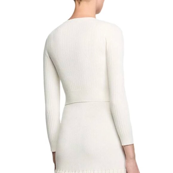 Bello Cropped Rib Knit Cardigan - Picture 2 of 5